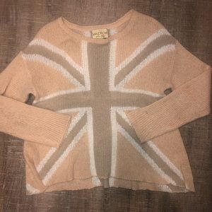 Blush and tan wildfox sweater